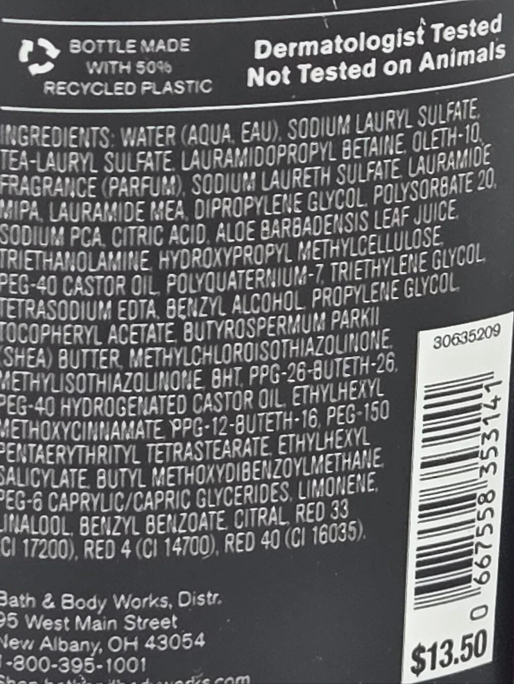 Bath & Body Works Vampire Blood Shower Gel - Red Lot Of 3